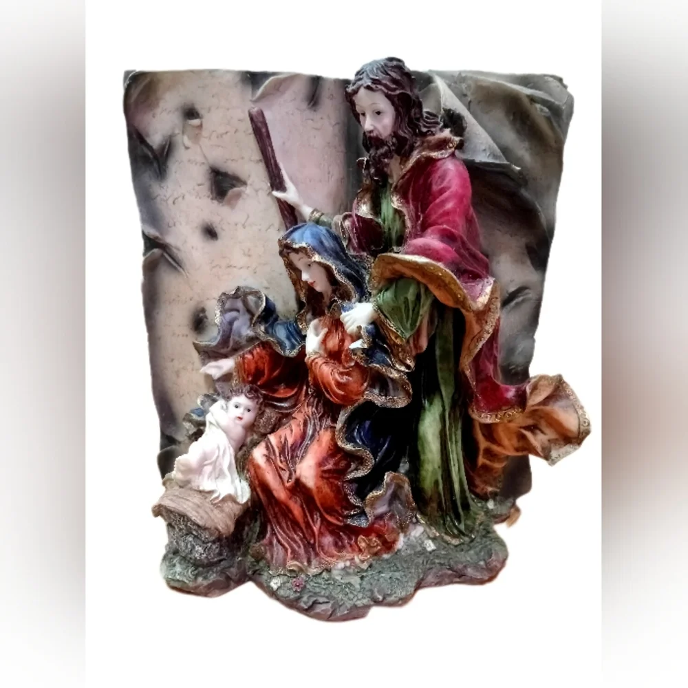 Handpainted Nativity Scene - Picture 1 of 3